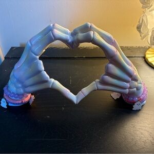 Taylor Swift Iridescent Skeleton Hands Decor - Purple and Pink